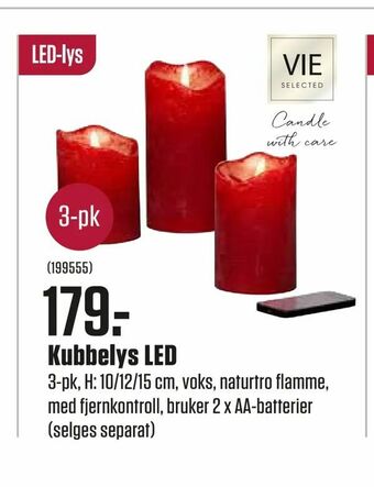 Europris Kubbelys LED tilbud