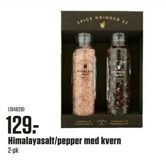 Europris Himalayasalt/pepper med kvern tilbud