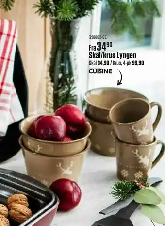 Europris Skål/krus Lyngen tilbud