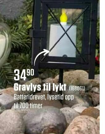 Europris Gravlys til lykt tilbud