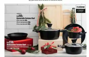 Europris Kasserolle Cuisine Chef tilbud