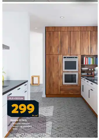 Megaflis Mesina 22 Gris tilbud
