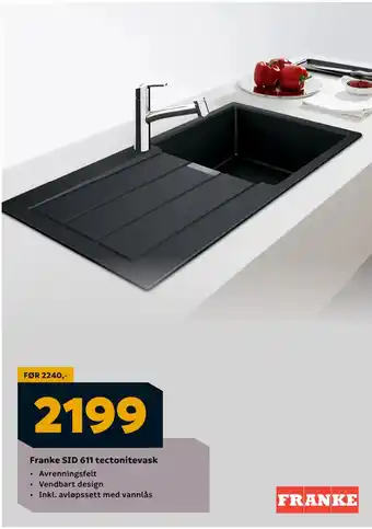 Megaflis Franke SID 611 tectonitevask tilbud
