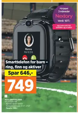POWER XGO2 SMARTKLOKKE tilbud