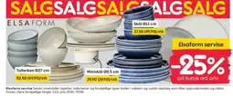 Rusta Elsaform tallerken tilbud