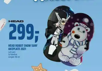 Coop Obs Head robot snow surf akeplate 2021 tilbud