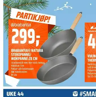 Coop Obs Brabantia® natura stekepanne/ wokpanne 28 cm tilbud
