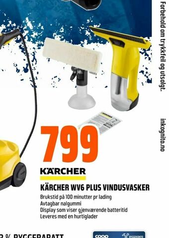 Obs Bygg Kärcher wv6 plus vindusvasker tilbud