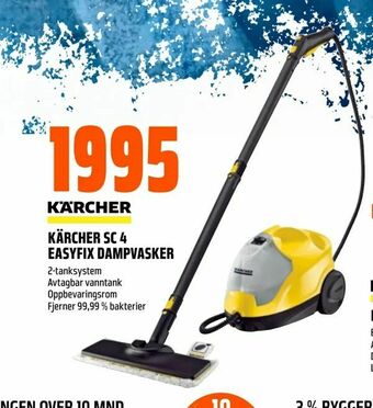 Obs Bygg Kärcher sc 4 easyfix dampvasker tilbud