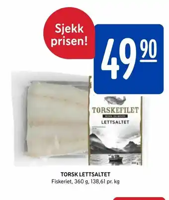 Torsk lettsaltet