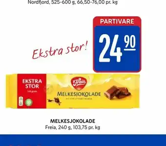 Rema 1000 Melkesjokolade tilbud