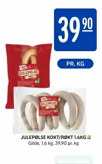 Rema 1000 Julepølse kokt/røkt 1,6kg tilbud