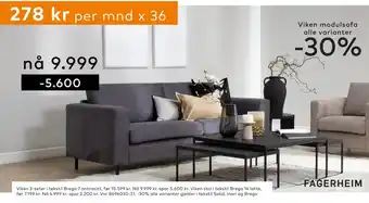 Skeidar Viken 3-seter tilbud