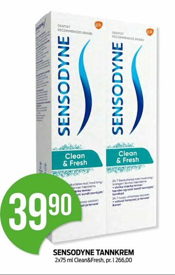 Kiwi Sensodyne tannkrem tilbud