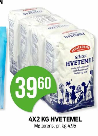 Kiwi 4x2 kg hvetemel tilbud