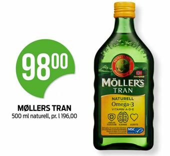 Kiwi Møllers tran tilbud