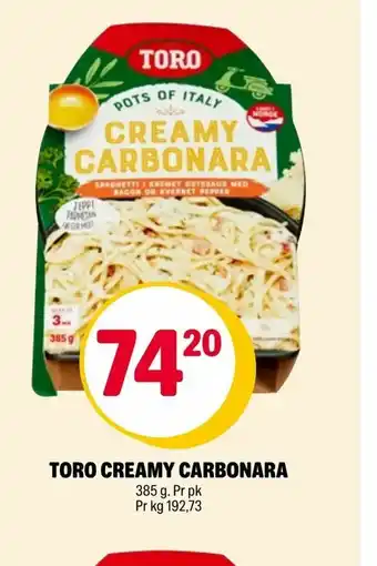 Coop Extra Toro creamy carbonara tilbud