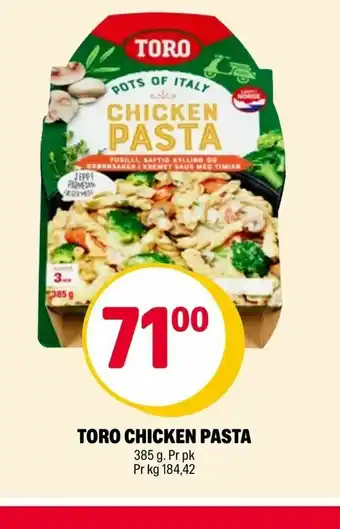 Toro chicken pasta