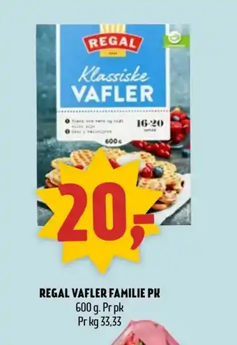 Coop Prix Regal vafler familie pk tilbud
