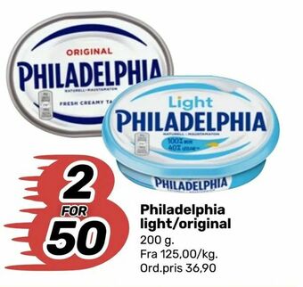 Coop Marked Philadelphia light/original tilbud
