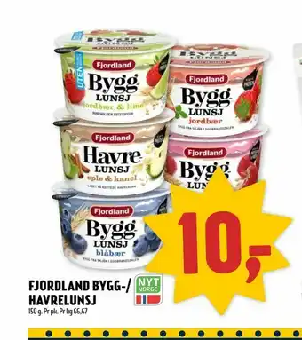 Coop Prix Fjordland bygg-/ havrelunsj tilbud
