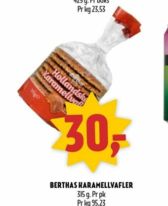 Berthas karamellvafler