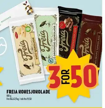 Coop Prix Freia kokesjokolade tilbud
