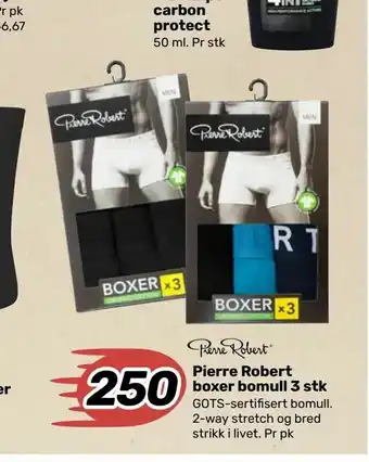 Pierre Robert boxer bomull 3 stk