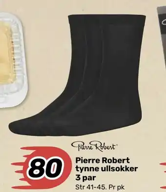 Pierre Robert tynne ullsokker 3 par
