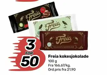 Matkroken Freia kokesjokolade tilbud