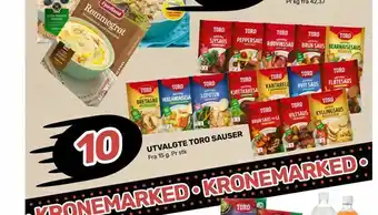 Matkroken Utvalgte toro sauser tilbud
