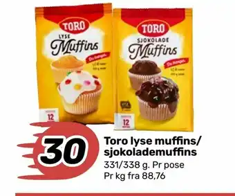 Matkroken Toro lyse muffins/ sjokolademuffins tilbud