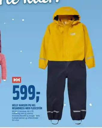 Coop Obs Helly hansen pu hel regndress med fleecefôr tilbud