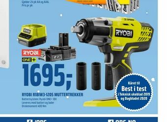 Coop Obs Ryobi r18iw3-120s muttertrekker tilbud