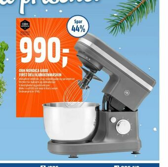 Coop Obs Obh nordica 6800 first deli kjøkkenmaskin tilbud