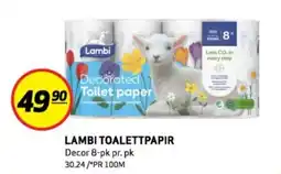 Bunnpris LAMBI TOALETTPAPIR tilbud