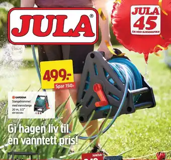 Jula Slangetrommel med vannslange tilbud