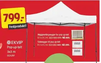 Jula Pop-up-telt tilbud