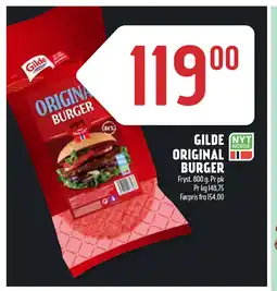 Coop Prix GILDE ORIGINAL BURGER tilbud