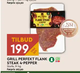 Coop Mega GRILL PERFEKT FLANK STEAK 4-PEPPER tilbud