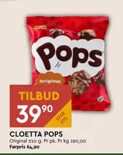 Coop Mega CLOETTA POPS tilbud