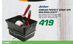Coop Byggmix JORDAN PERFECT START UTE MALERULLESETT tilbud