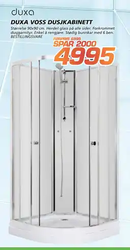 Coop Byggmix DUXA VOSS DUSJ KABINETT tilbud