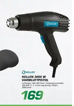 Coop Byggmix KELLEN 2000 W VARMLUFTPISTOL tilbud