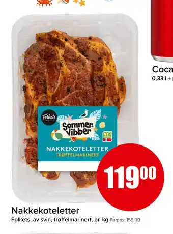 Spar Nakkekoteletter tilbud