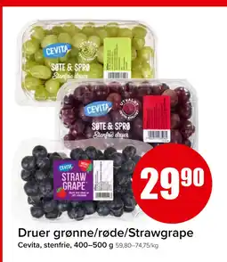 Spar Druer grønne/røde/Strawgrape tilbud