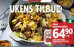 Meny FERSK KARBONADEDEIG tilbud