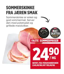 Meny SOMMERSKINKE FRA JÆREN SMAK tilbud