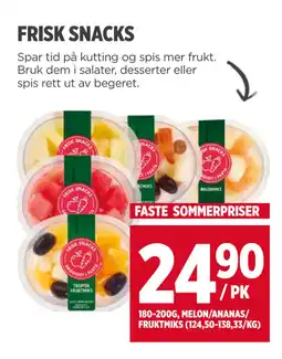 Meny FRISK SNACKS tilbud