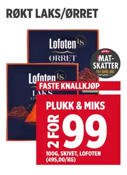 Meny RØKT LAKS/ØRRET tilbud